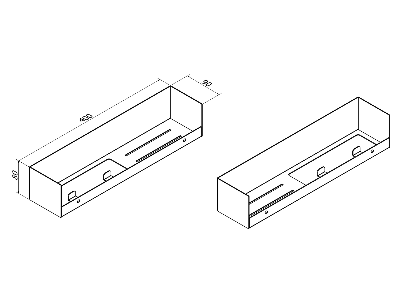 .09 - Mensola porta asciugamani - Mesula