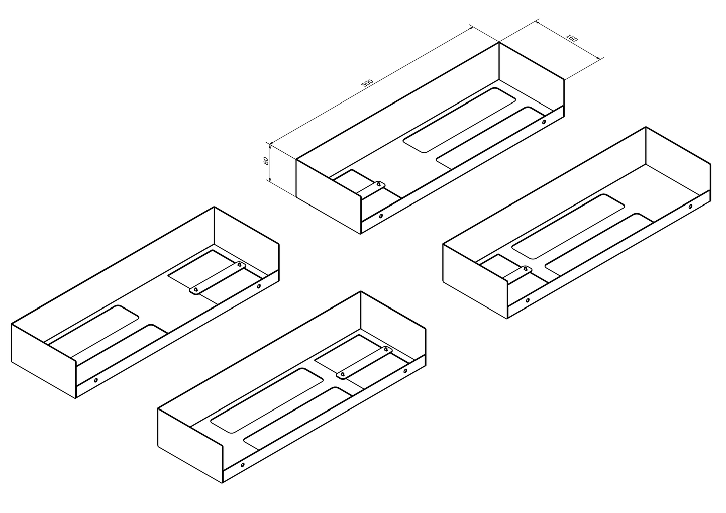 .10 - Mensola porta asciugamani con porta carta igienica - Mesula