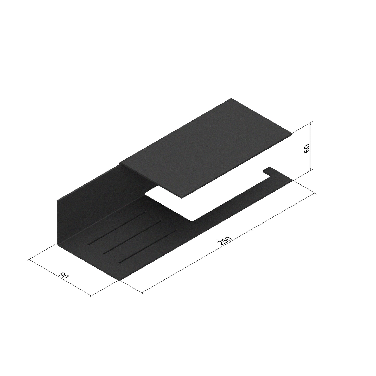 .01 - Porta rotolo carta igienica con mensola - Mesula